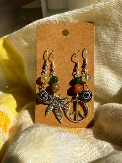 higher state mismatched earring set