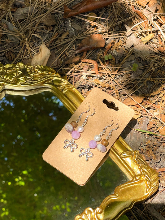 pretty in purple earring set