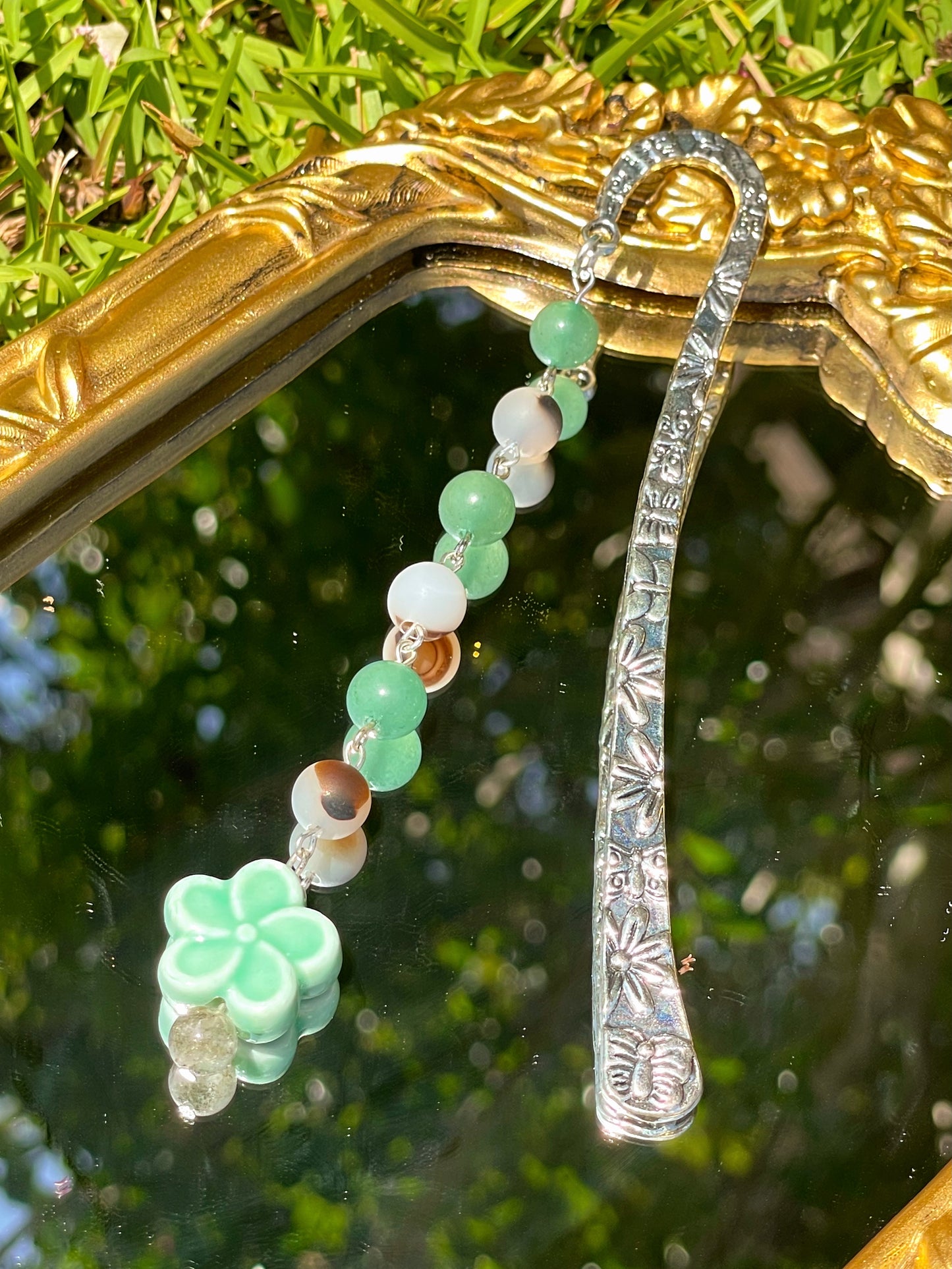 sea flowers bloom bookmark