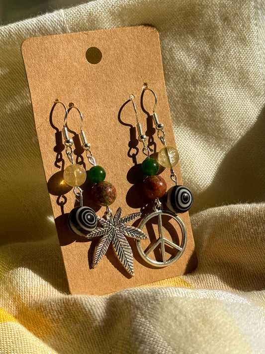 higher state mismatched earring set