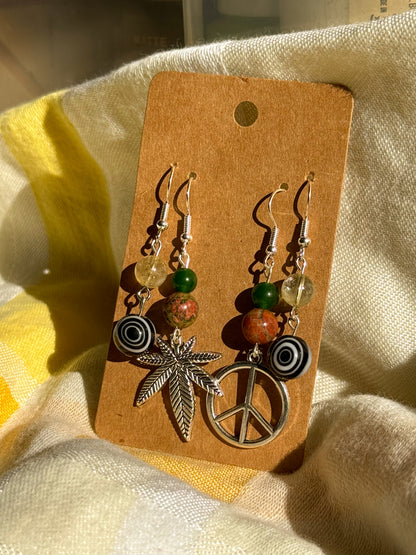 higher state mismatched earring set