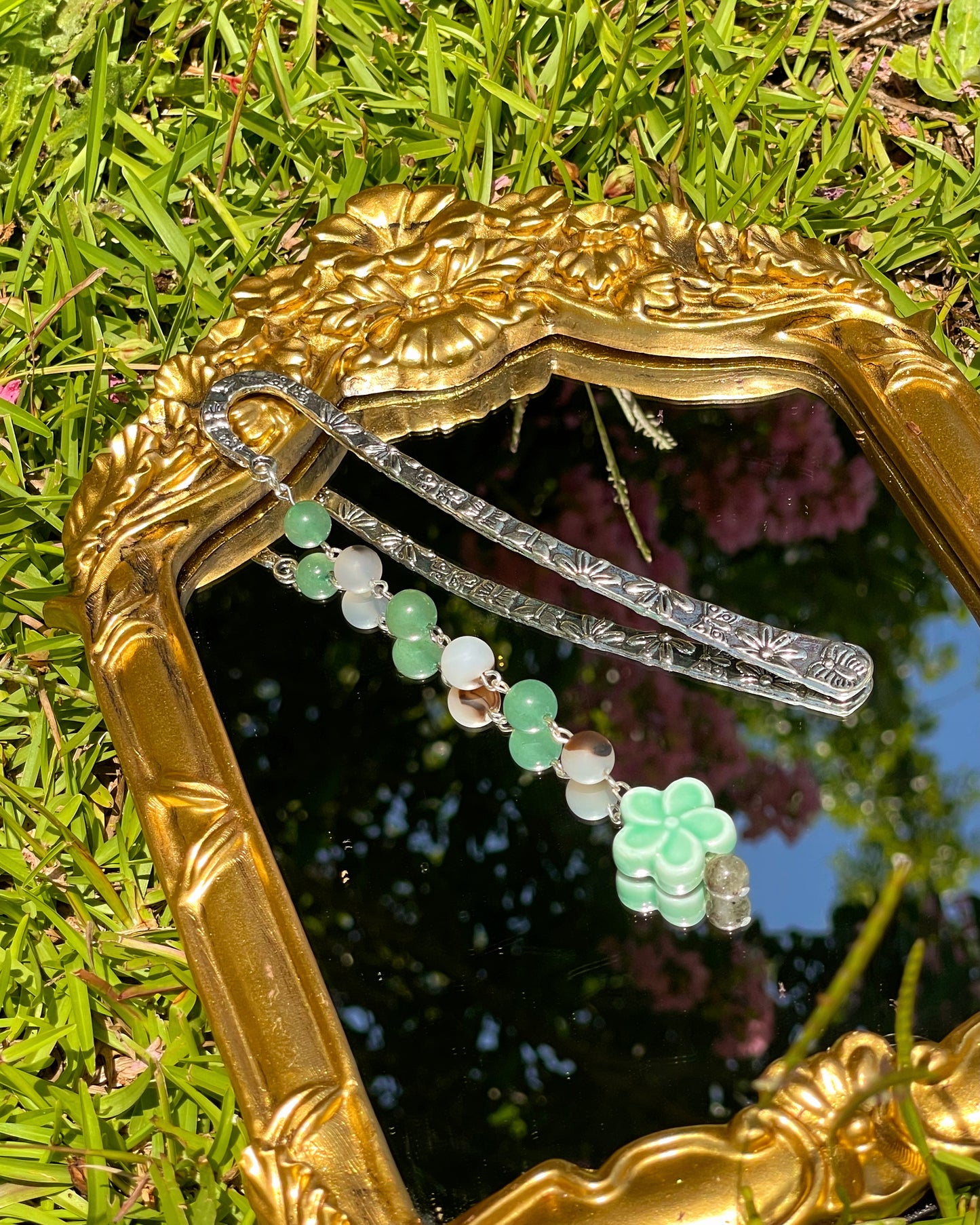sea flowers bloom bookmark